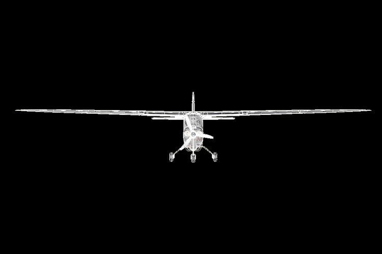 Wireframe rendering of the NightHawk QS3, front view