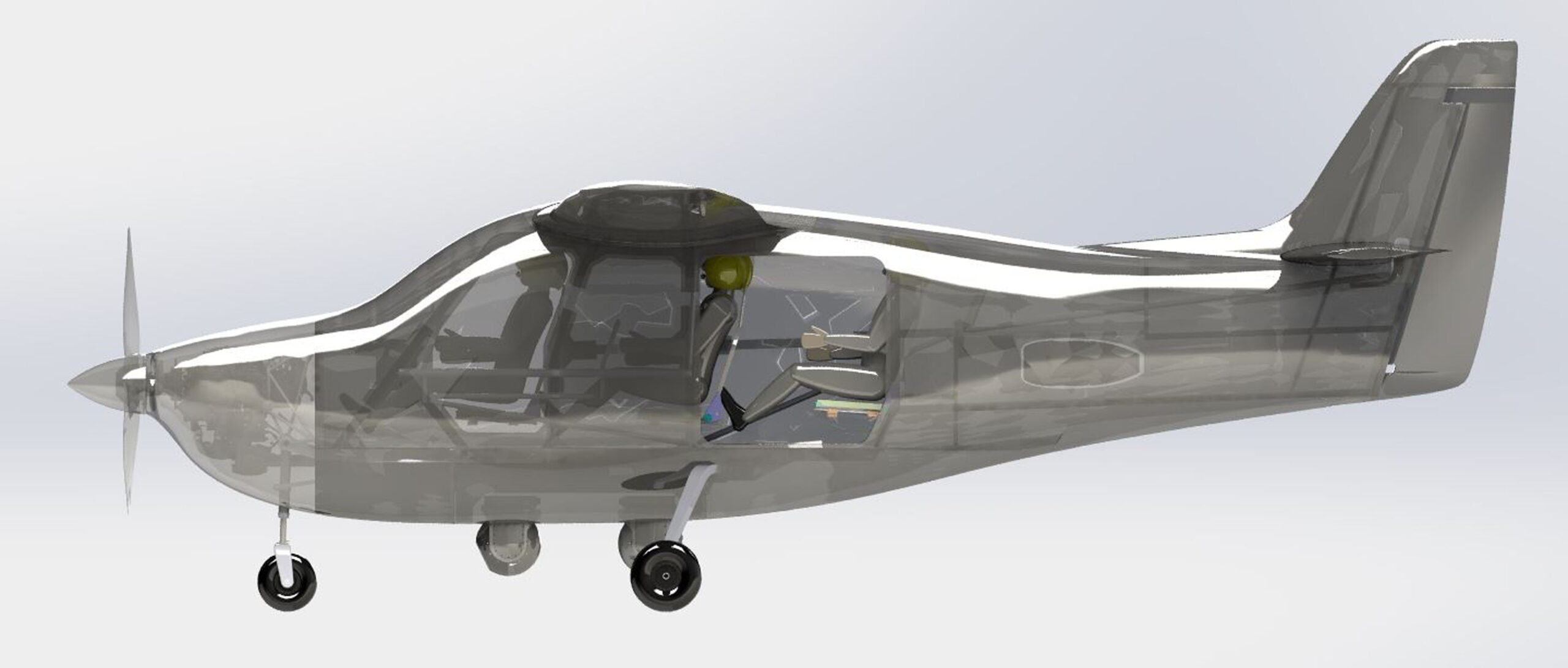Rendering of the NightHawk QS3, side profile