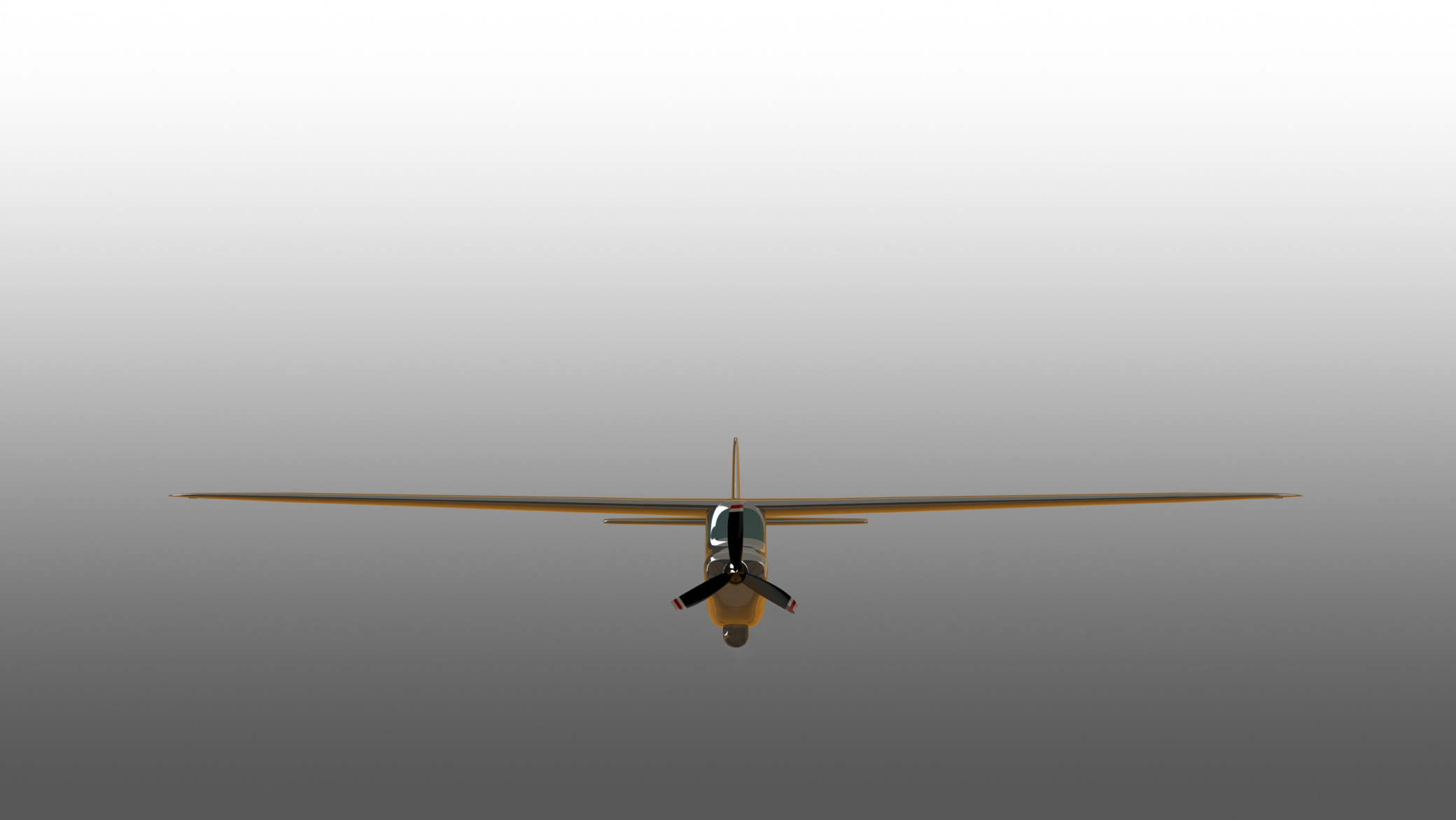 NightHawk QS3 in flight, front view
